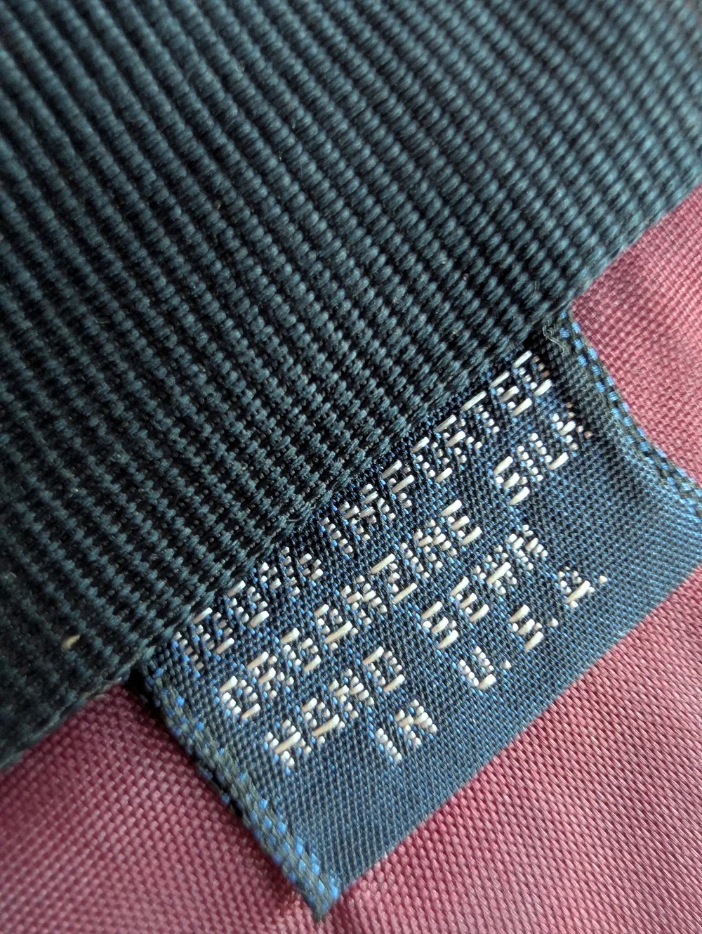Rugby Print Vintage Novelty Tie Made In USA With Organzine Silk By Lands End